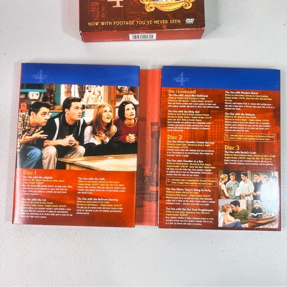 FRIENDS The Complete Fourth 4th Season 4 Disc DVD Set #V136 - Picture 3 of 8